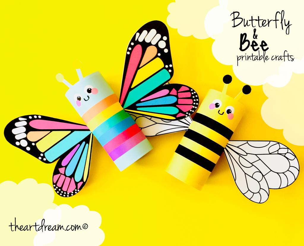 Butterfly and Bee Craft