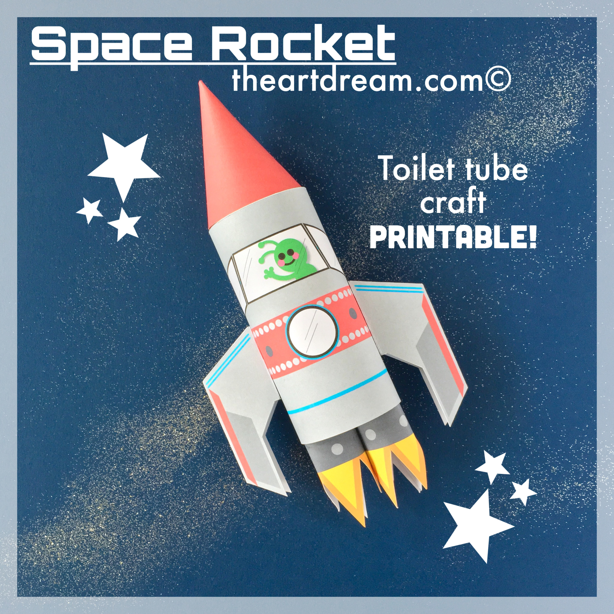 printable shape rocket